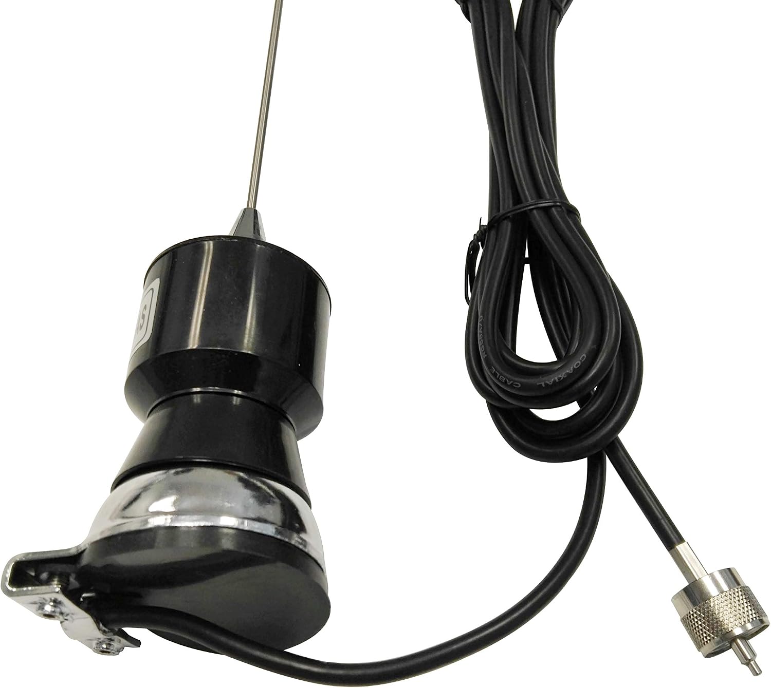 Taurus CB40 200W Trunk Lip Mount Mobile CB Antenna with Coax