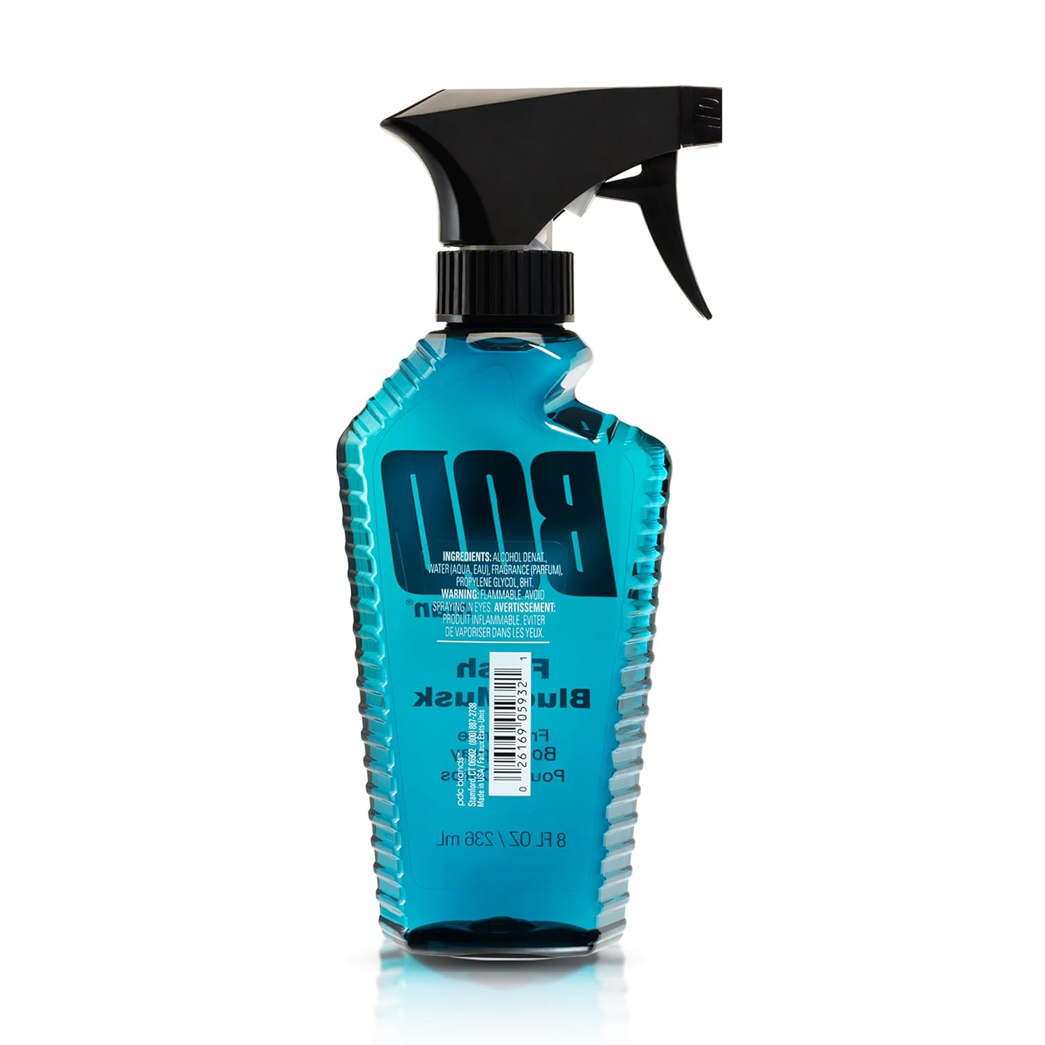 BOD man Fragrance Body Spray, Fresh Blue Musk, 8 fl oz