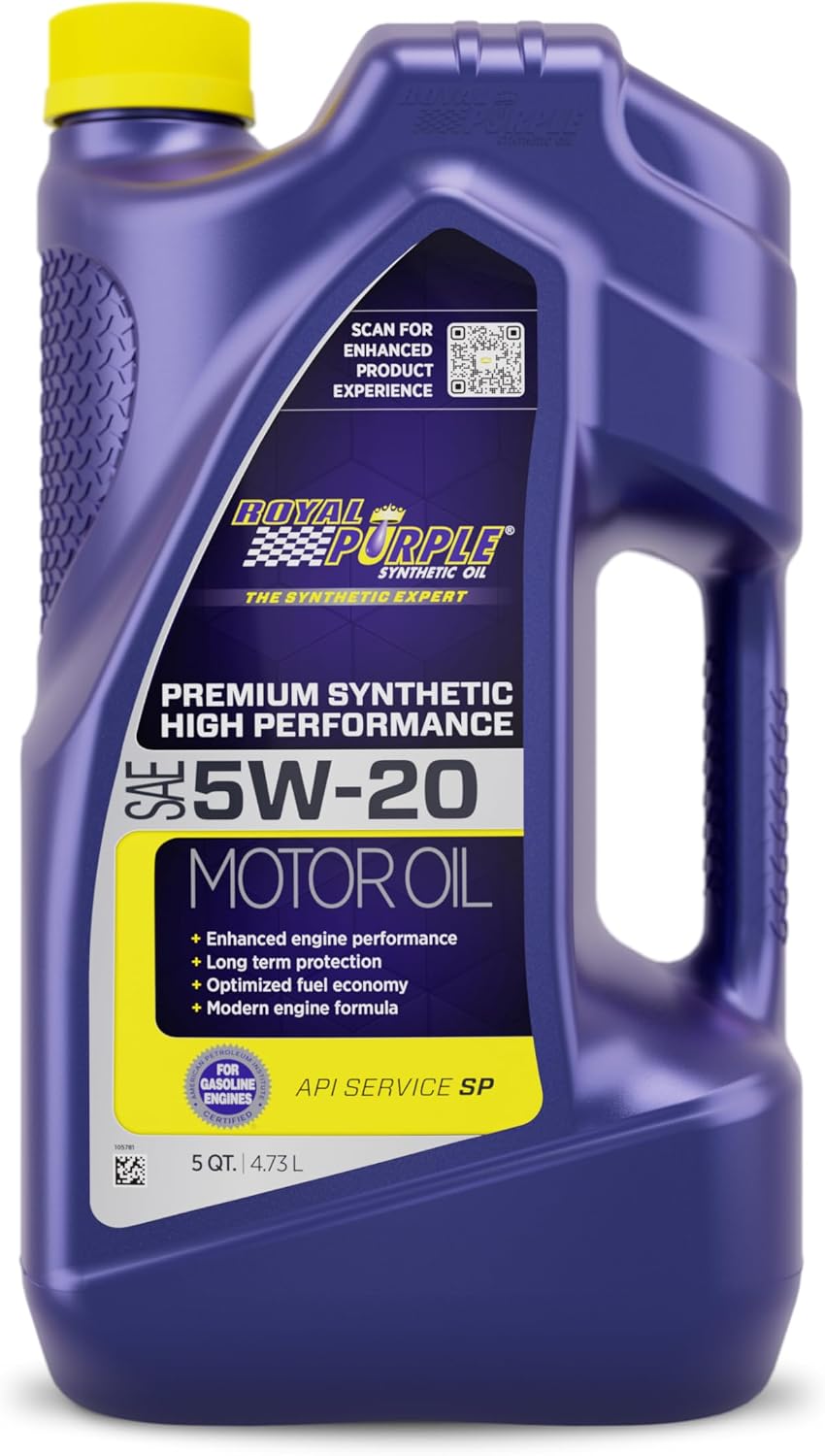 Royal Purple 51530 API-Licensed SAE 5W-30 High Performance Synthetic Motor Oil - 5 qt., Model:ROY51530