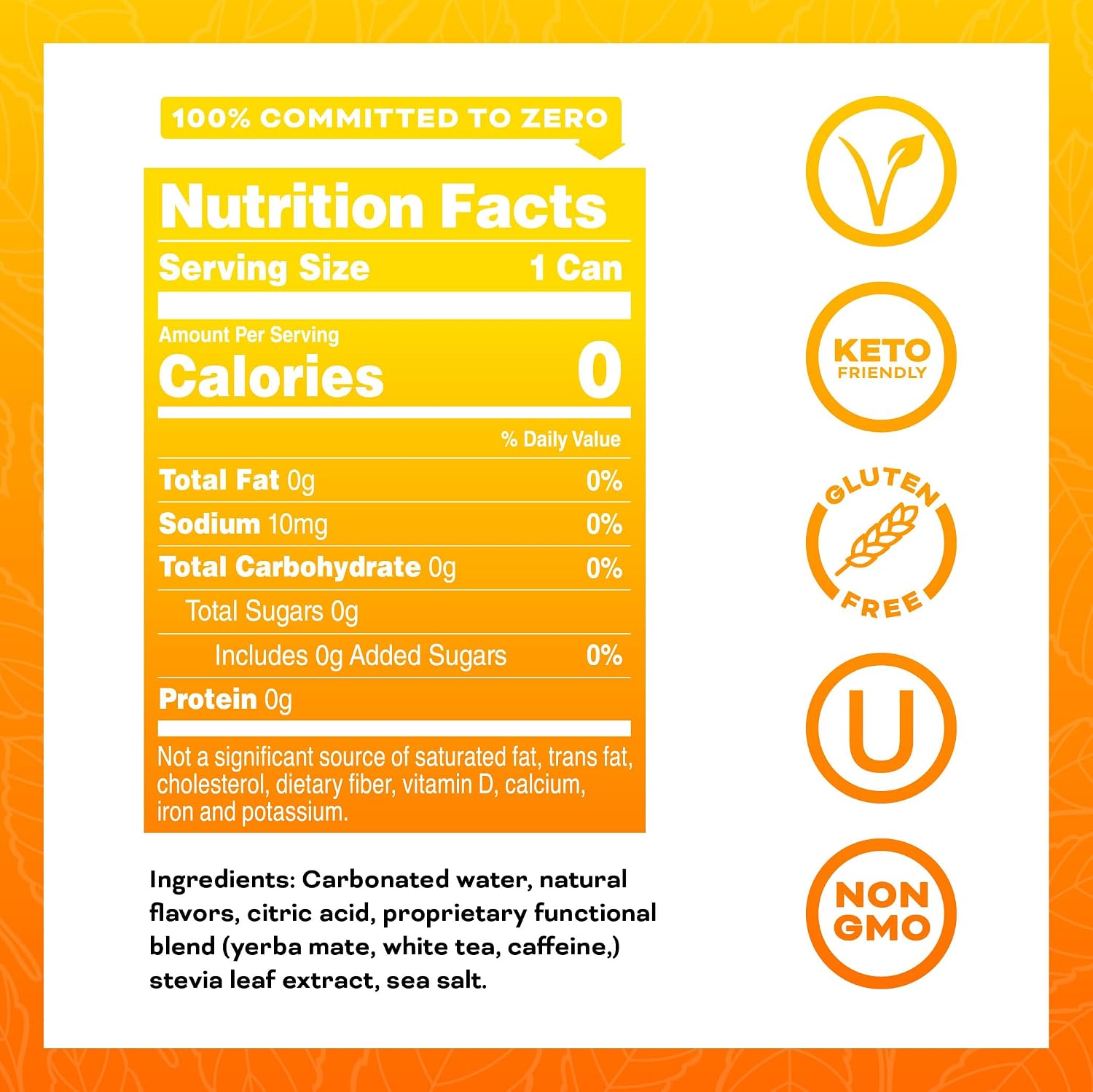 Yerbaé Energy Seltzer - Variety Performance Pack. No Sugar/Calories/Carbs. Energized by Yerba Mate Naturally Caffeinated Plant-Based, Healthy Alternative to Coffee/Sugary Sodas, Pack of 12, 12oz cans