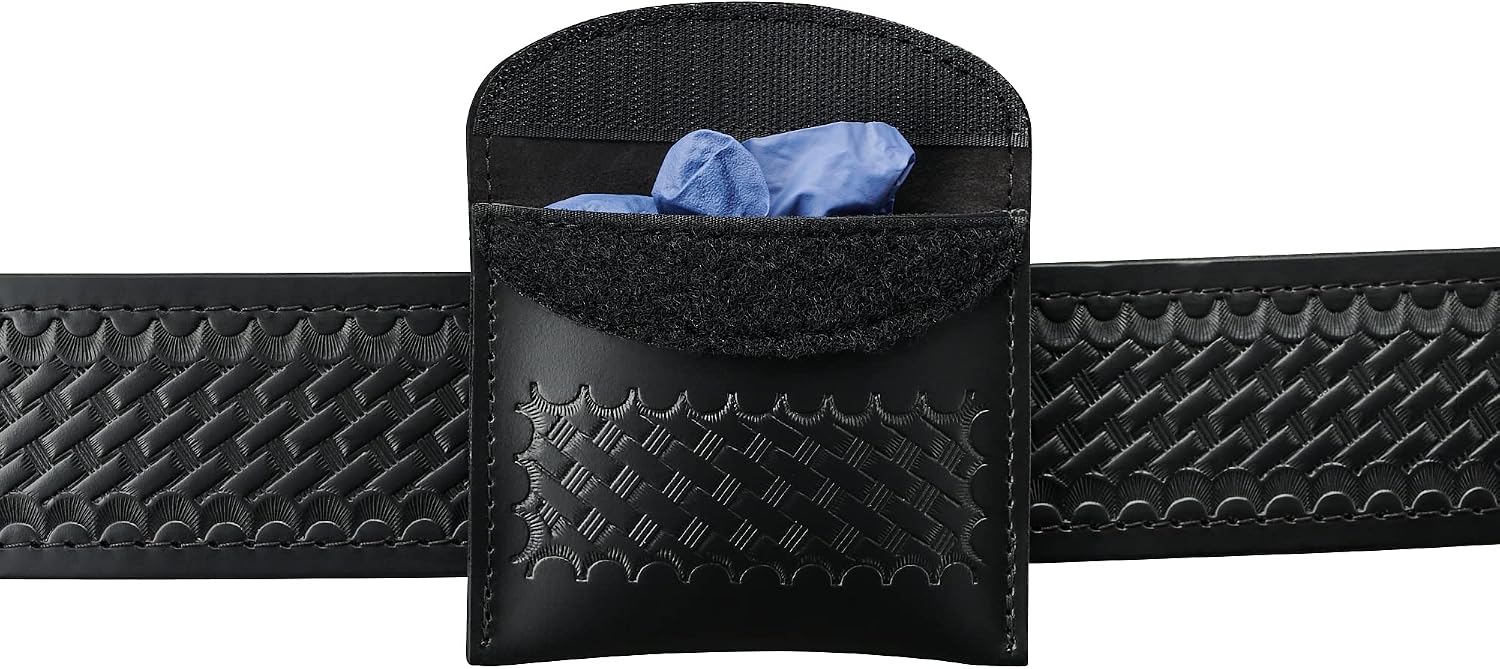 Glove Holder for Duty Belt Glove Pouch for Latex Gloves Masks