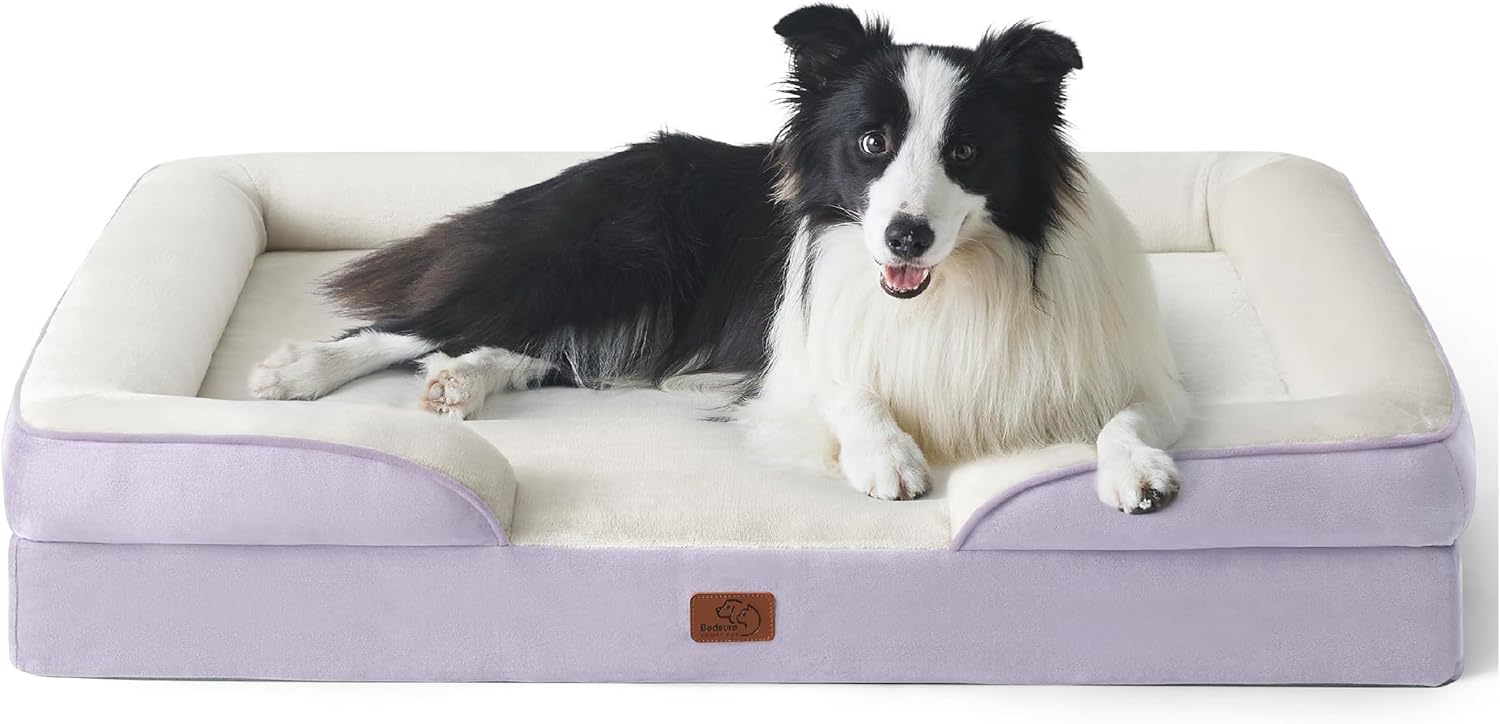 Bedsure Orthopedic Dog Beds Large Sized Dog with Removable Washable Cover