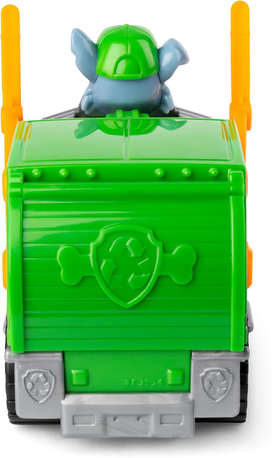Paw Patrol, Rocky’s Recycle Truck Vehicle with Collectible Figure, Preschool Toys for Boys & Girls Ages 3 and Up