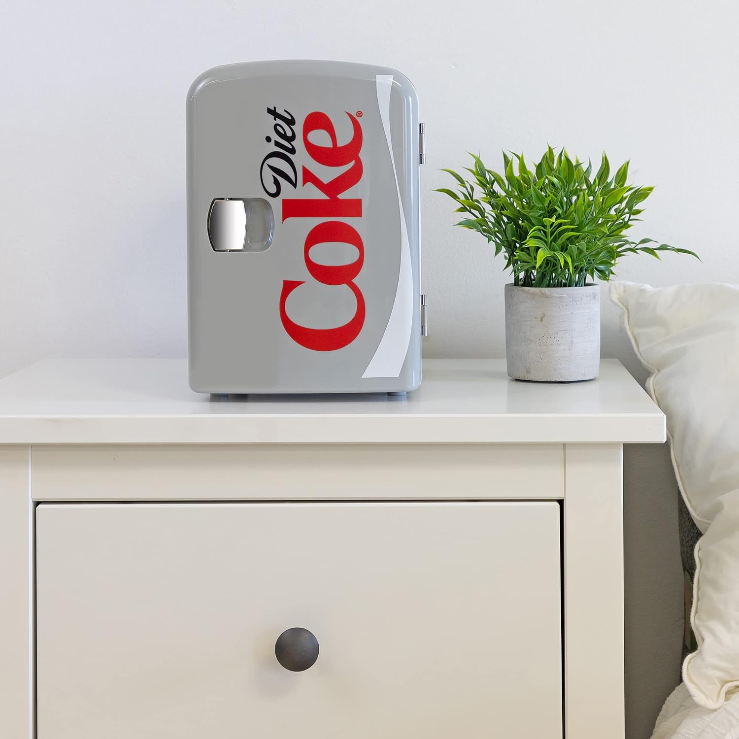 Coca-Cola Diet Coke DC04 4 Liter/4.2 Quarts 6 Can Portable Mini Cooler/Fridge, Beverages, Baby Food, Skincare and Medications-Use at Home, Office