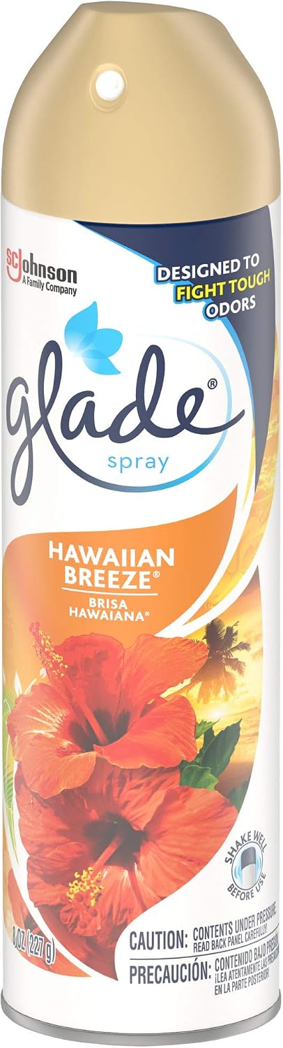 Glade Air Freshener, Room Spray, Hawaiian Breeze, 8 Oz, 12 Count
