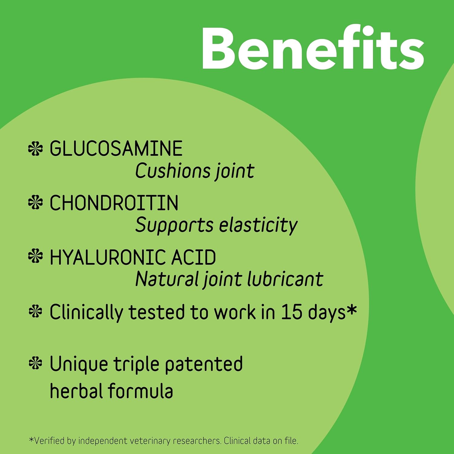 InClover Connectin Hip and Joint Supplement for Dogs - Glucosamine, Chondroitin and Hyaluronic Acid - Soft Chews for Dog Joint Mobility and Comfort Support - 100 Count