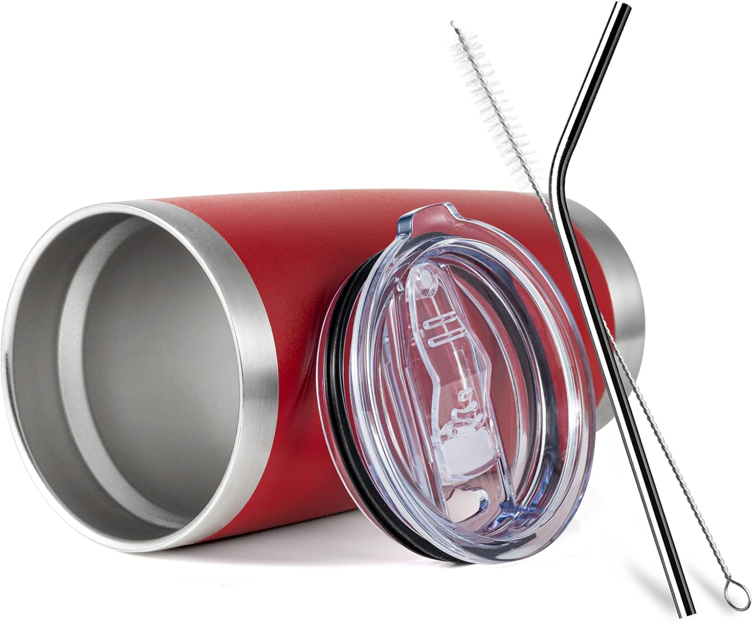 COMOOO 20oz Double Wall Vacuum Insulated Travel Mug