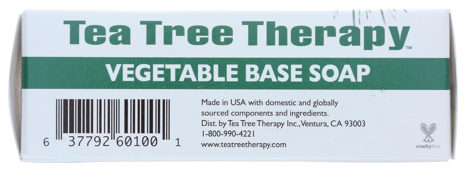 Tea Tree Therapy Vegetable Base Soap with Tea Tree Oil - 3.9 oz - Pack of 9
