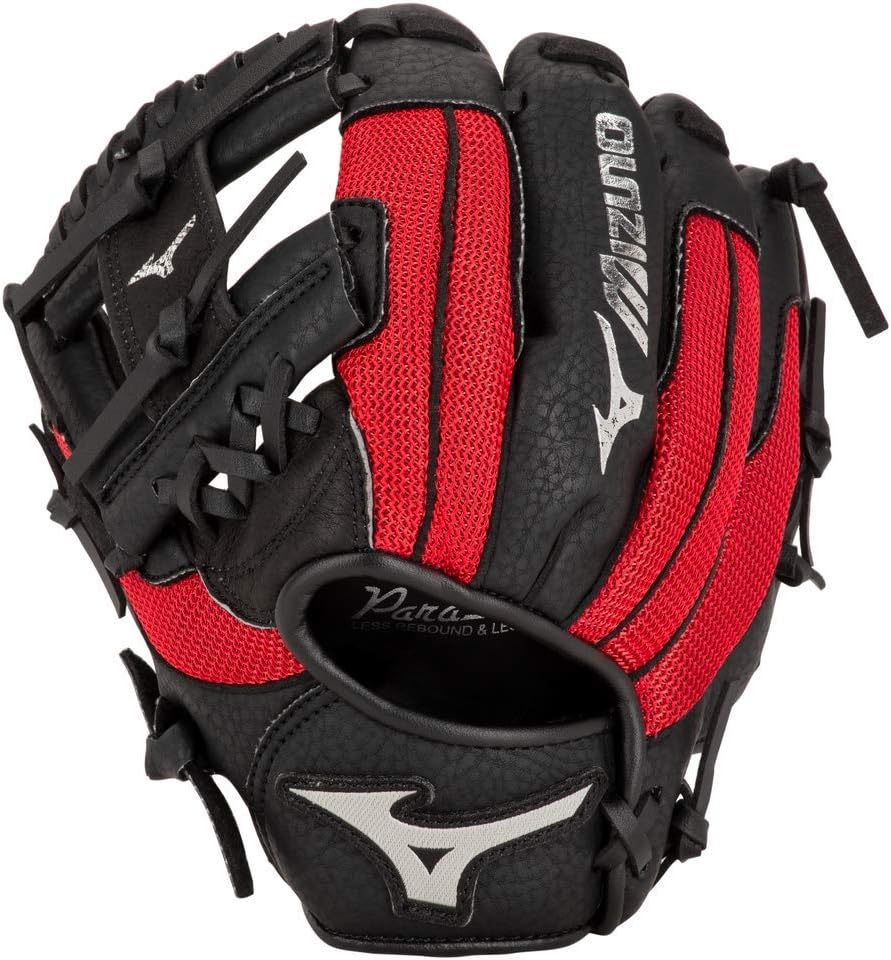 Mizuno Prospect PowerClose Youth Baseball Glove Series I V-Flex Notch I Parashock Palm Pad I Buttersoft Palm Liner