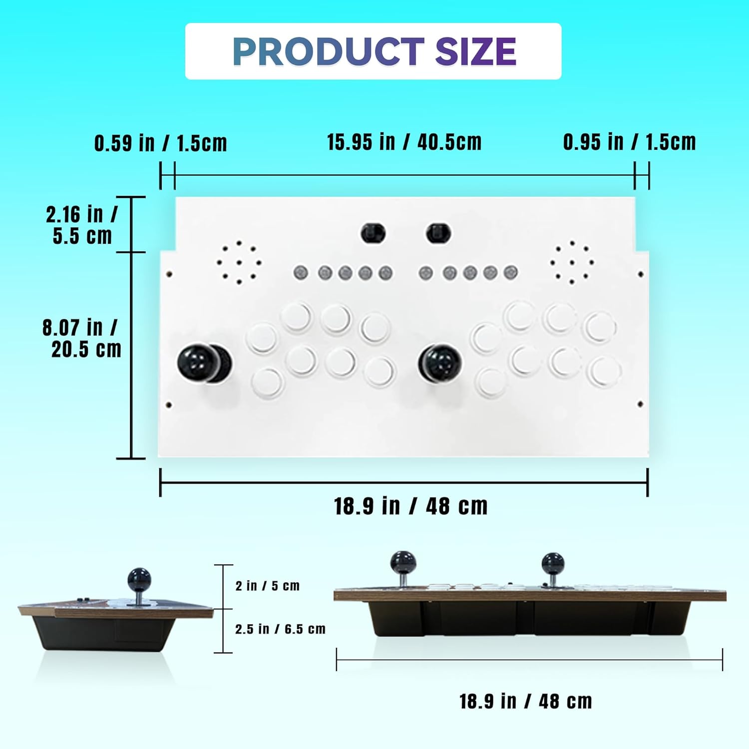Switch Fighting Stick for Arcade1Up Cabinet, Play Your Switch Arcade Stick on The Cabinet, Modded Switch Joysticks Specially Designed for Arcade1Up