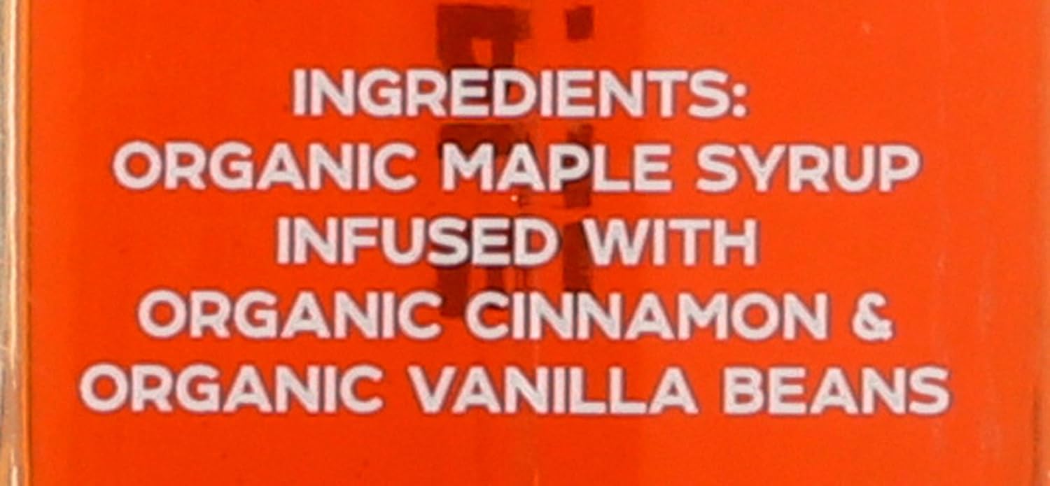 Runamok Maple Cinnamon-Vanilla Infused Maple Syrup - Authentic & Real Vermont Maple Syrup | Gluten Free & Natural Sweetener | Breakfast, Coffee, Pancakes Maple Syrup | 8.45 Fl Oz (250mL)