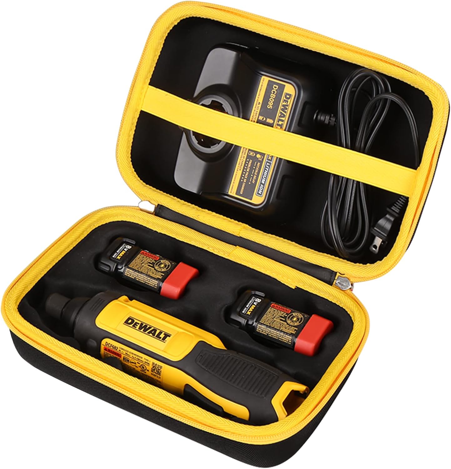 Hard Carrying Case Fits for DEWALT DCF682N1 / DCF680N2 8V MAX Cordless Screwdriver Kit, Gyroscopic, Case Only
