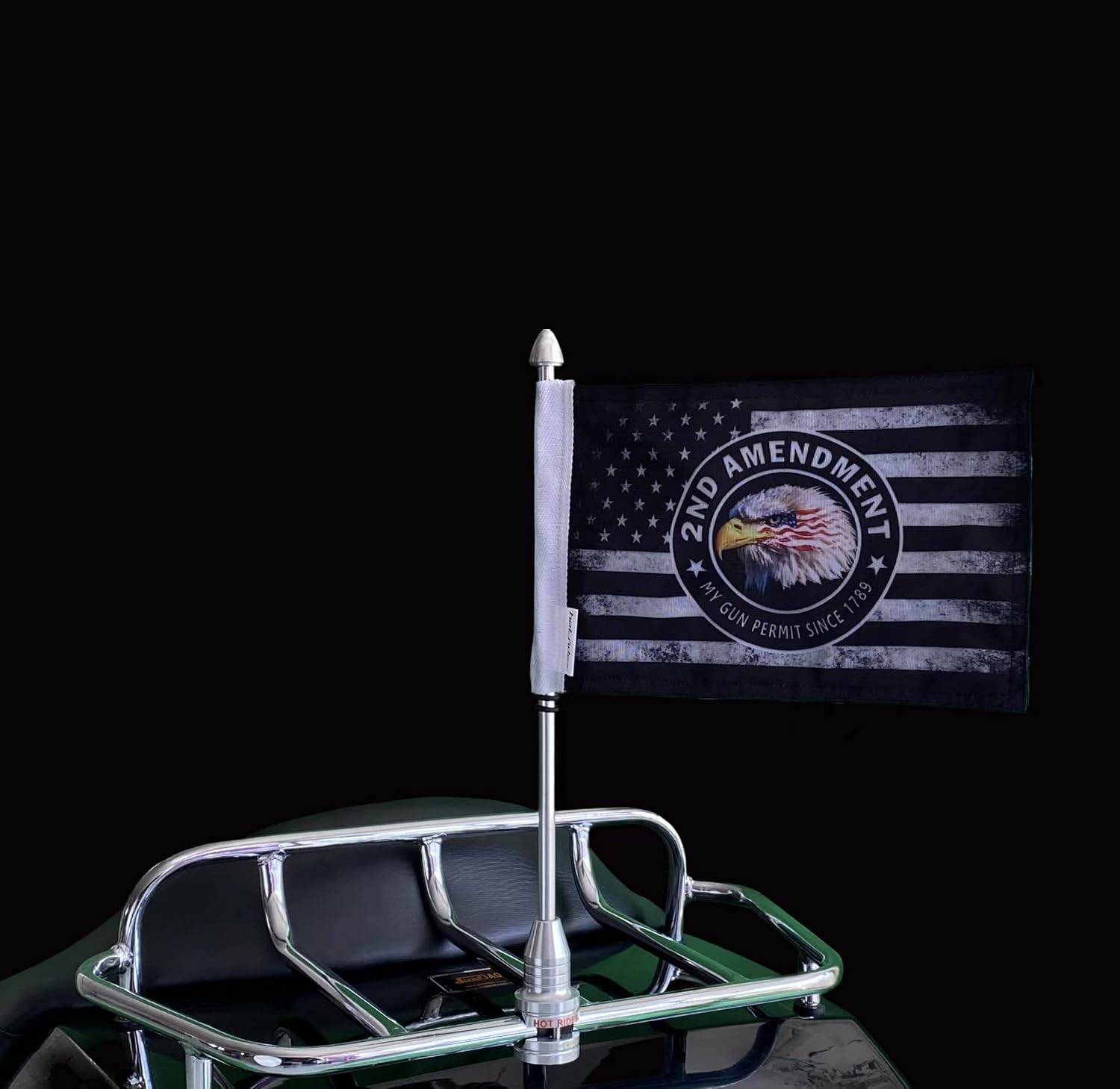Motorcycle Flag 6 x 9 Or 10 x 15 Inch (6"X9", USA)