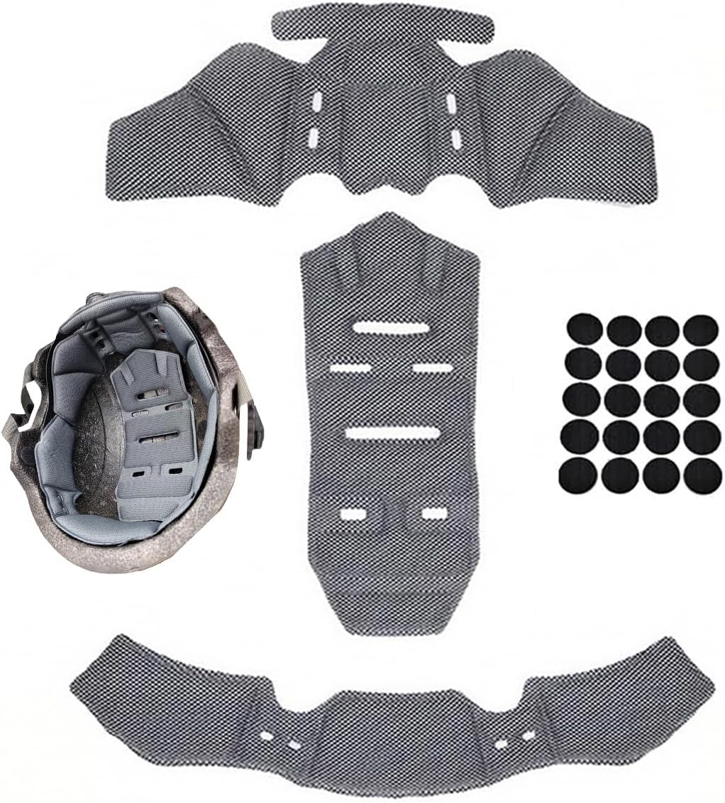 Motorcycle Helmet Liner for HJC CS-R3 II 2022 2023 2024 2025, Breathable Helmet Replacement Foam Padding Kits Set, Comfort Helmet Lining Protective Cushion Mat, Washable,B Grey