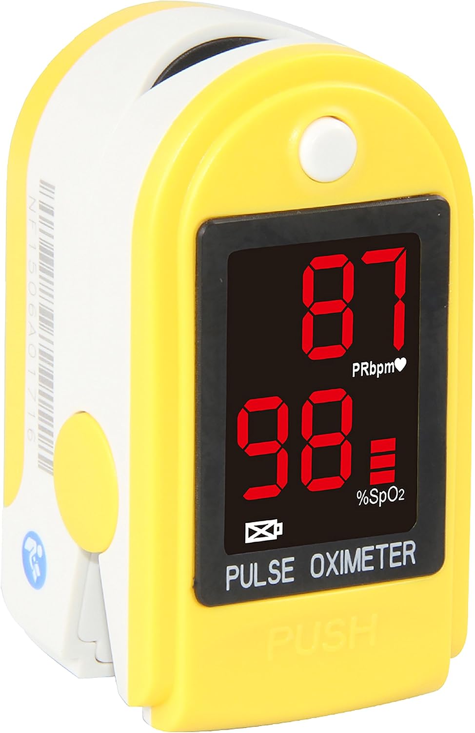 Concord Basics Fingertip Pulse Oximeter - Blood Oxygen Saturation Monitor with Carrying Case, Batteries, Silicone Cover & Lanyard - Easy to Use