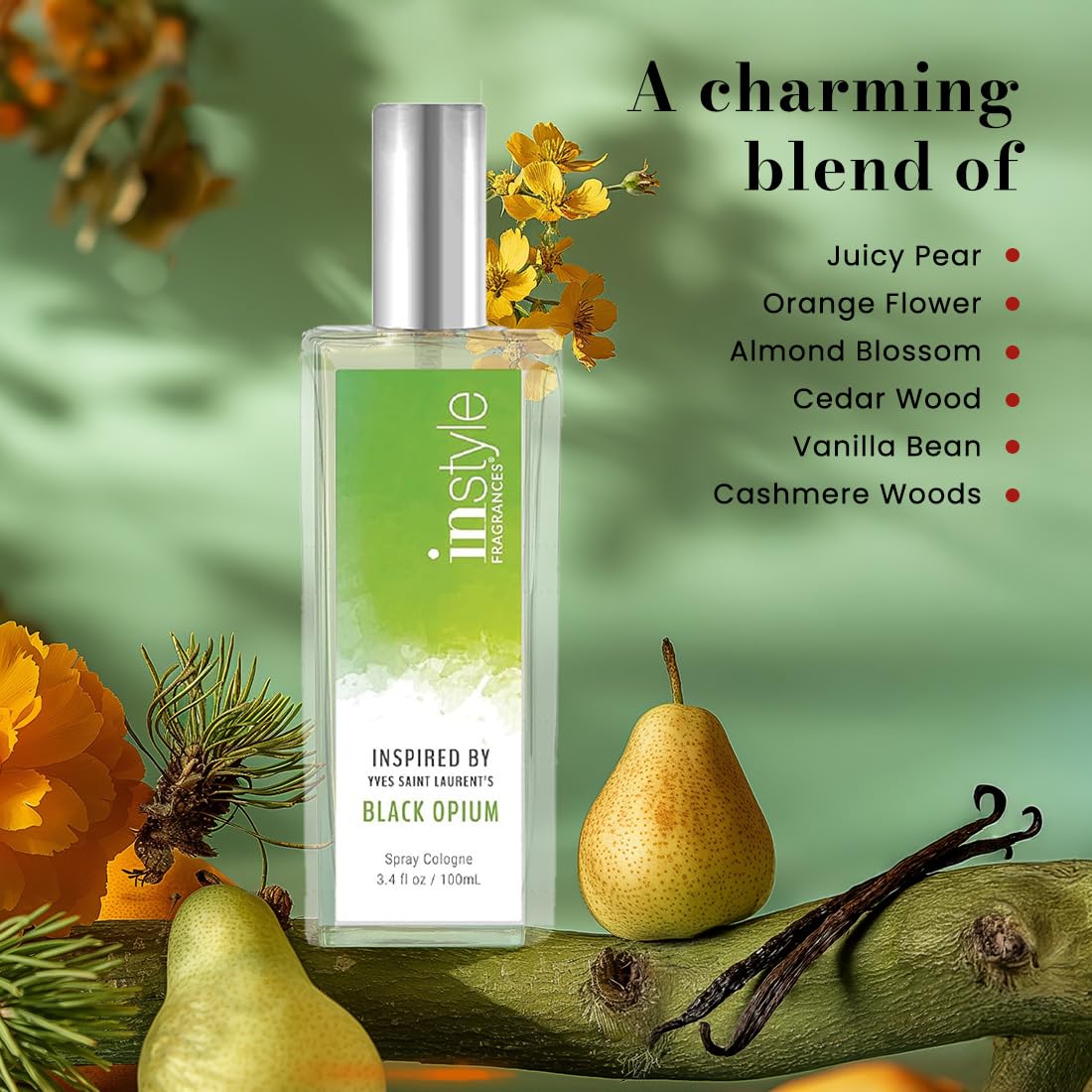 Instyle Fragrances | Inspired by Ralph Lauren's Romance | Women’s Eau de Toilette | Vegan, Paraben Free, Phthalate Free | Never Tested on Animals | 3.4 Fluid Ounces