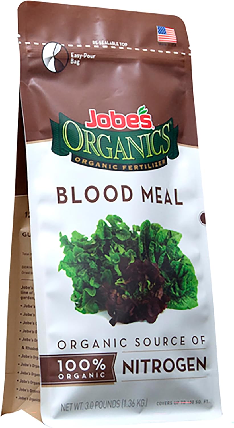 Jobe's Organics Granular Bone Meal Fertilizer, Strong Root Development for Bulbs, Tomatoes, Roses, and Other Flowering Plants, 4 lbs Bag