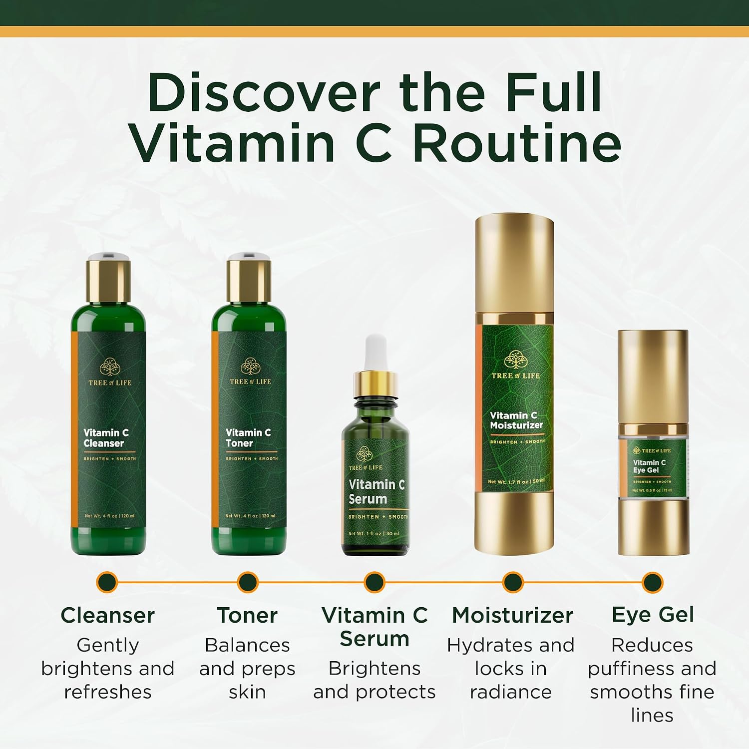 Tree of Life Vitamin C Serum for Face - Brightening and Hydrating Face Oil for Dark Spots and Fine Lines - Suitable for Sensitive Skin - Dermatologist Tested Skin Care - 1 Fl Oz | Brightening Vitamin C serum for face. Hydrating face oil that targets dark…