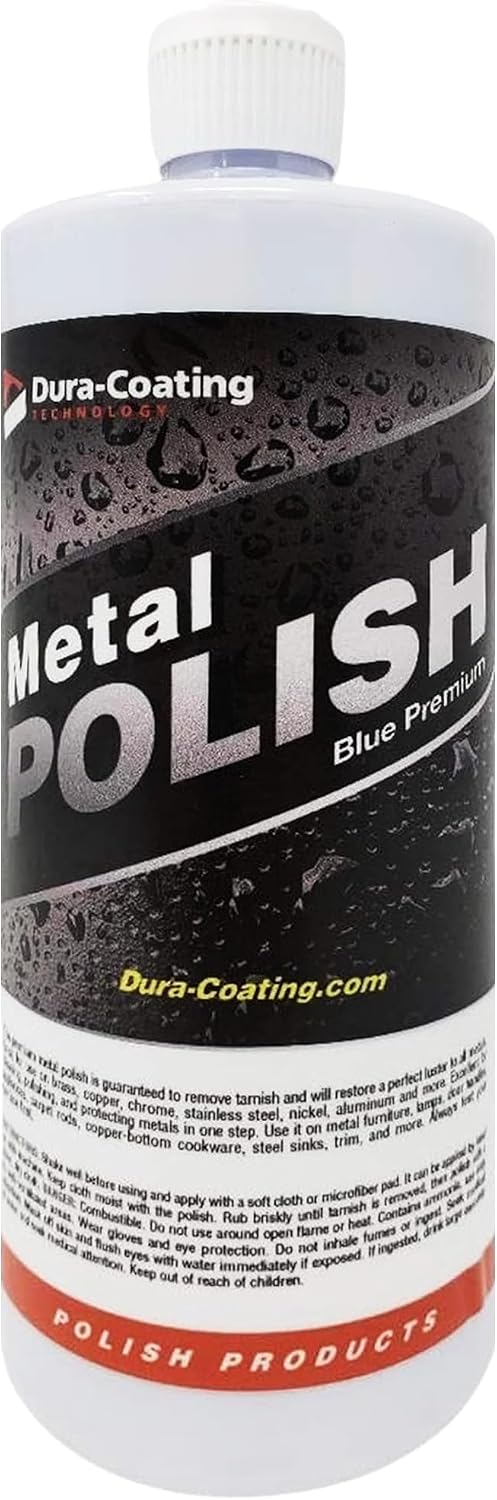 DURA-COATING TECHNOLOGY, Blue Premium Metal Polish - Perfect Brightener and Scratch Remover for Aluminum Wheels, Diamond Plate, Stainless Steel