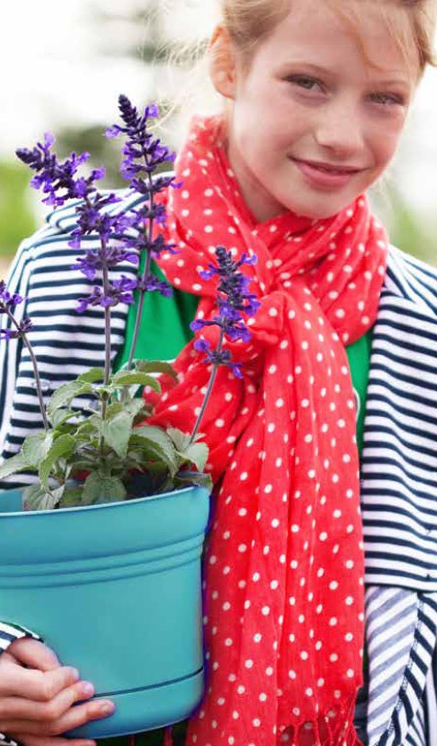 Bloem Saturn Planter with Saucer, 10", Calypso (SP1027)