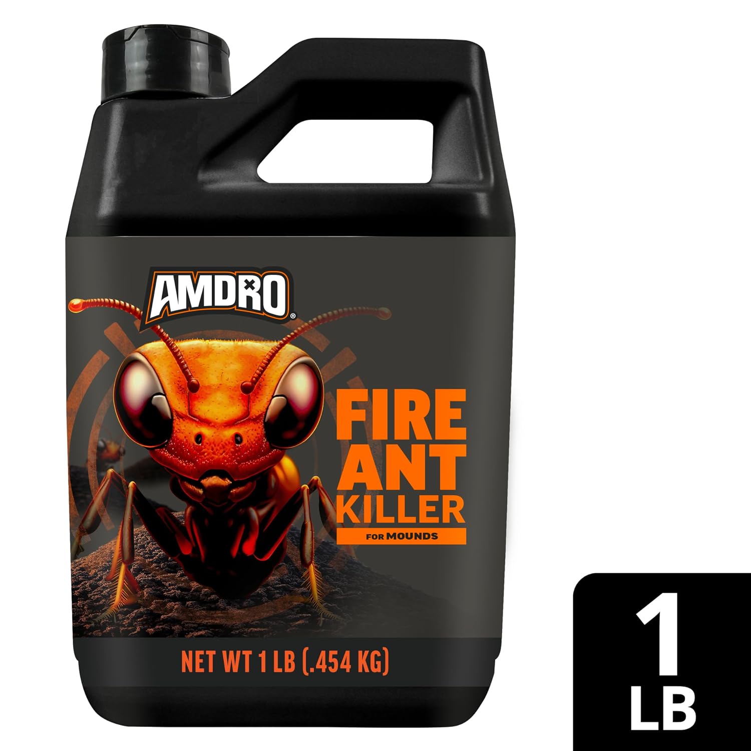 Amdro Fire Ant Killer for Mounds, 1 Lb | Dual-action fire ant killer granules, targets visible and hidden mounds, kills imported and native fire ants