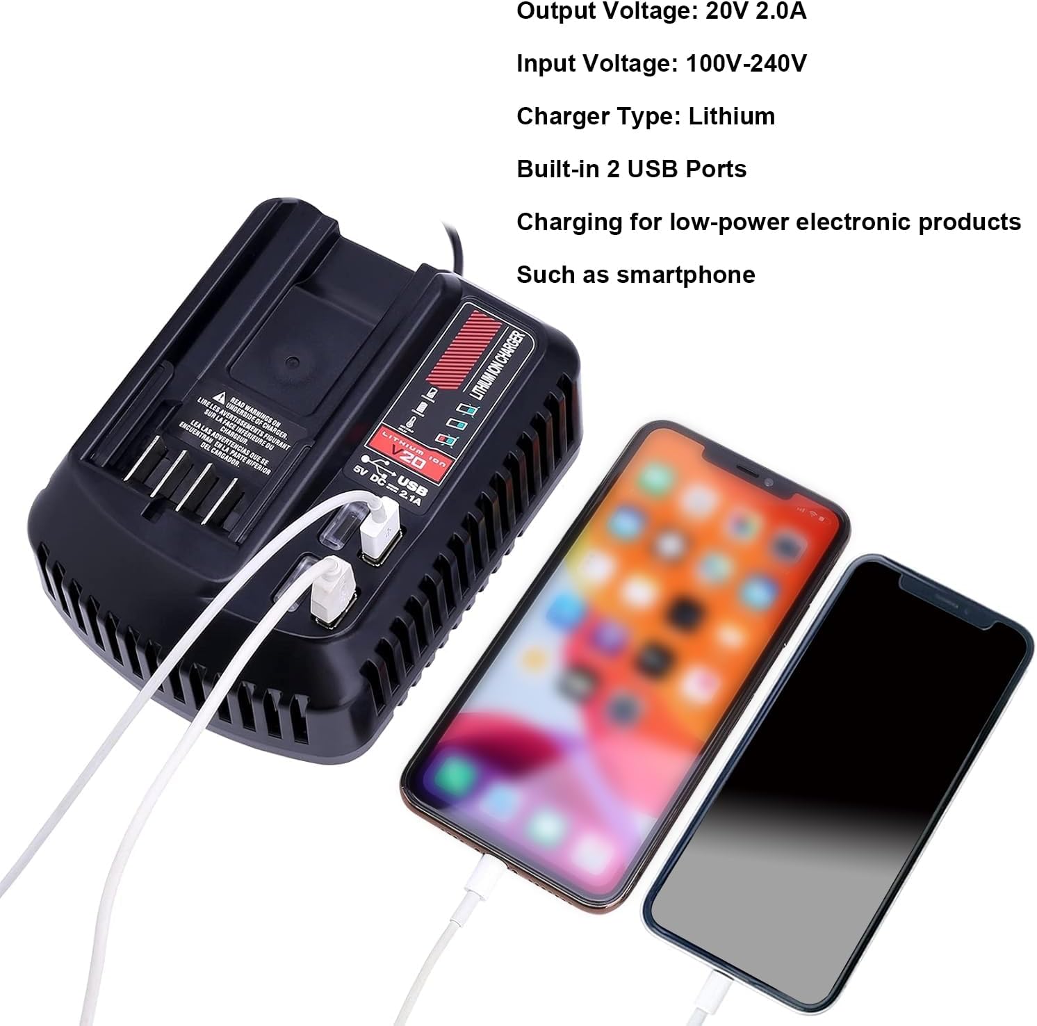 Elefly 20V CMCB202 Battery Compatible with Craftsman V20 Lithium Ion Battery CMCB202-2 CMCB201 CMCB204