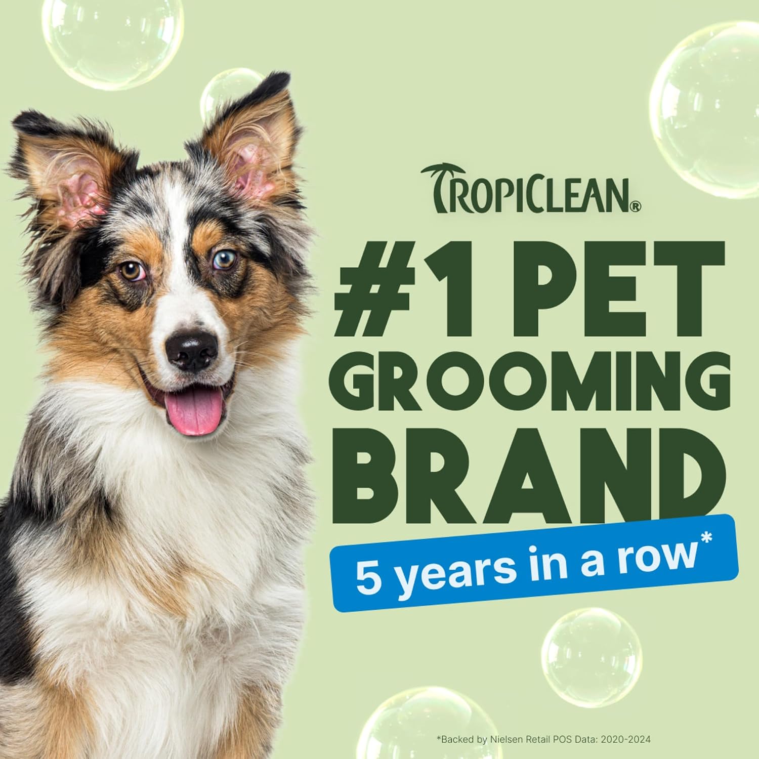 TropiClean Deodorizing Dog Shampoo, Berry & Coconut Scent, 2.5 Gallon