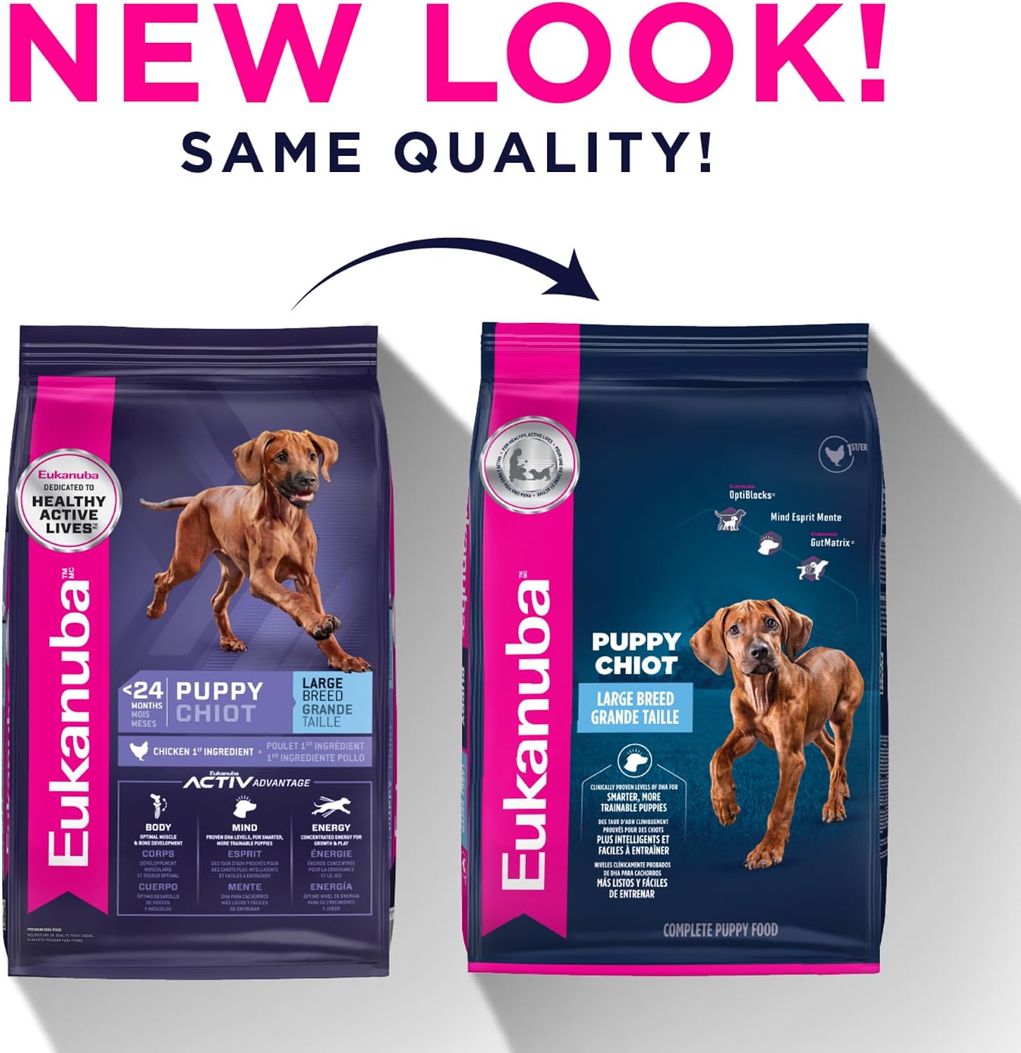 Eukanuba Puppy Large Breed Dry Dog Food, 4.5 lb Bag.