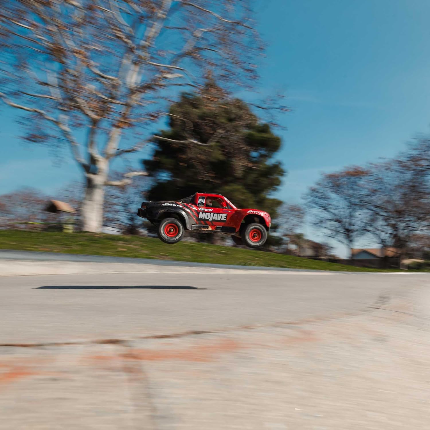 ARRMA Mojave GROM 4x4 SMART RC Desert Truck, RTR, Red/Black | Small Scale, Battery and Charger Included, ARA2104T1