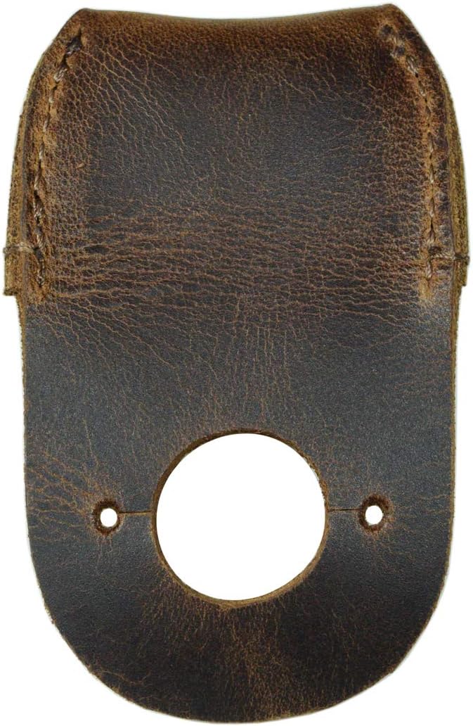 Hide & Drink, Leather Thumb Guard, Finger Protector, Carpenter Carving Accessories, Handmade Includes 101 Year Warranty :: Bourbon Brown