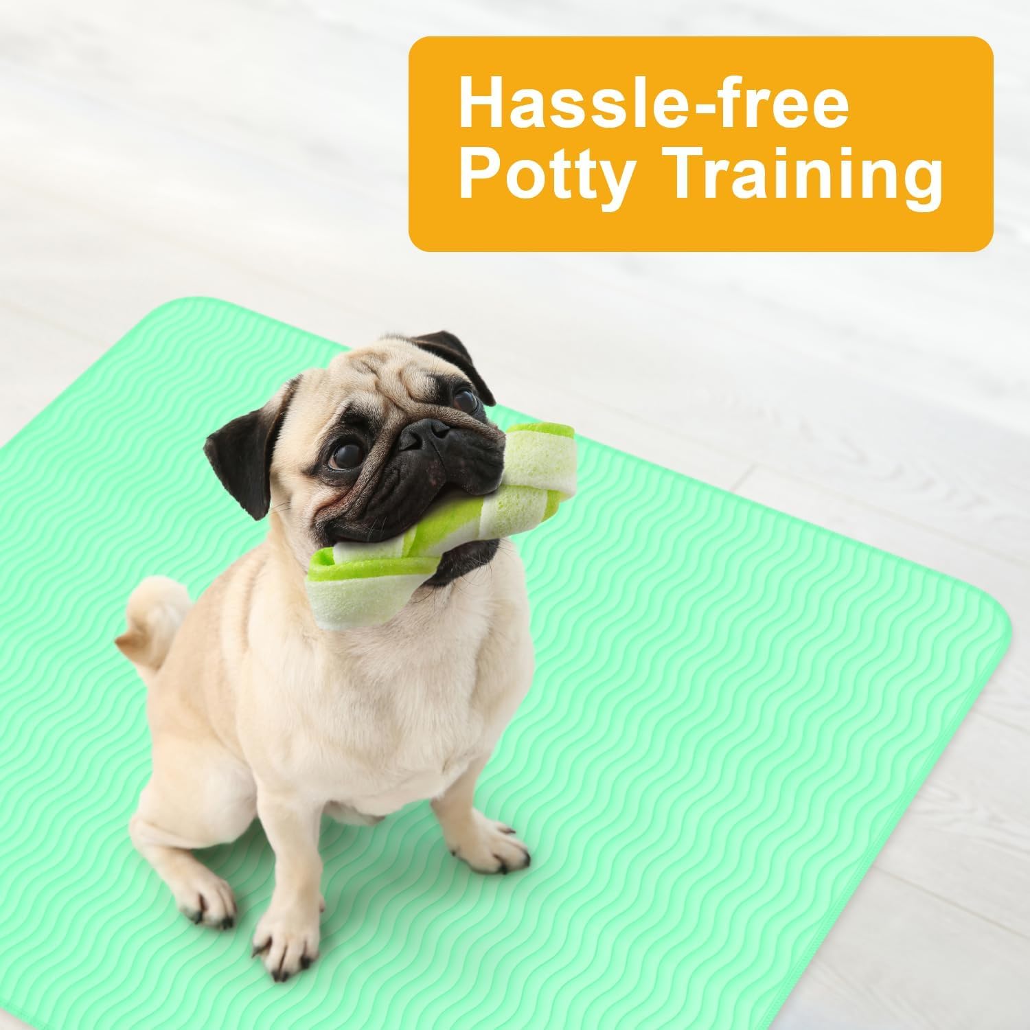 GREEN LIFESTYLE Washable Underpads - Large Pads for use as Incontinence Bed Pads, Reusable Pet Pads, Great for Dogs, Cats, Bunny