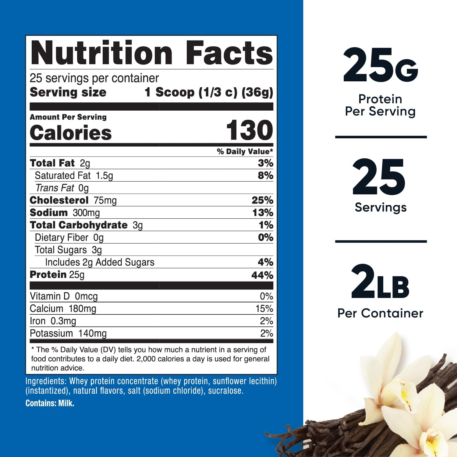 Nutricost Whey Protein Concentrate Powder (Unflavored) 2LBS, Gluten Free | GMO-Free