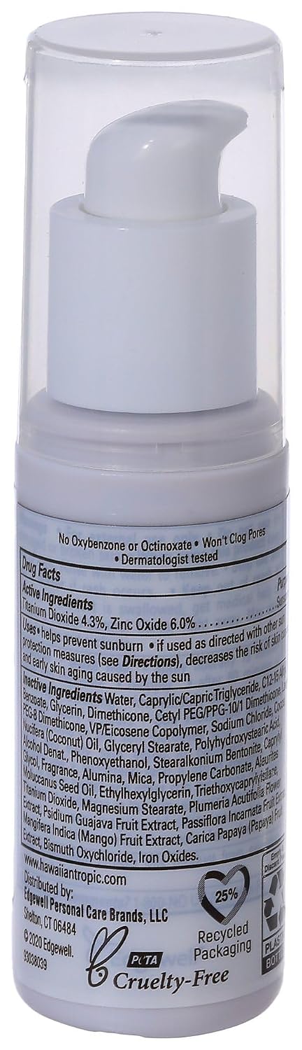 Hawaiian Tropic Mineral Sunscreen Lotion SPF 50, 3.4 Fl Oz