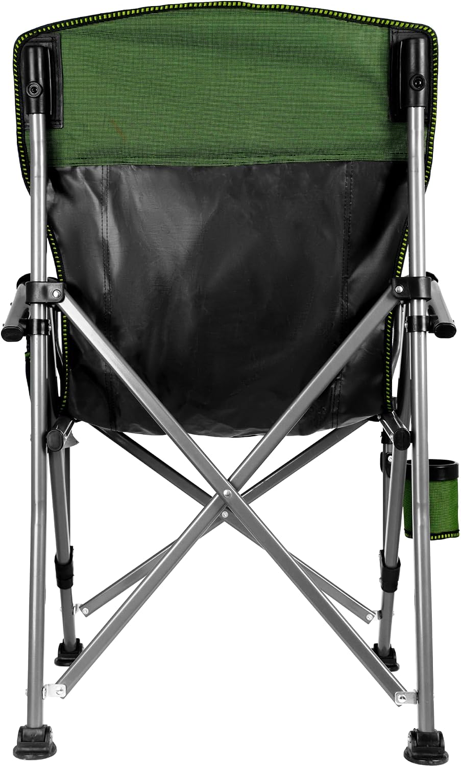 Adjustable Back Folding Camping Chair for Camp, Picnic, Lawn, Fishing | Adjustable Back; Weight Capacity 400 LBS;Hard Arm Portable Chair;Cup Holder;Storage Bag;carrying bag