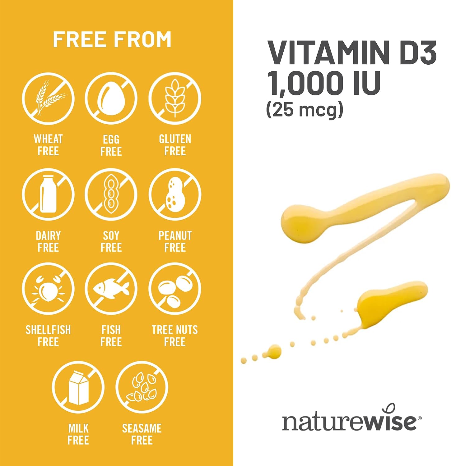NatureWise Vitamin D3 5000IU Supplement, Immune Support, 360 Mini Softgels