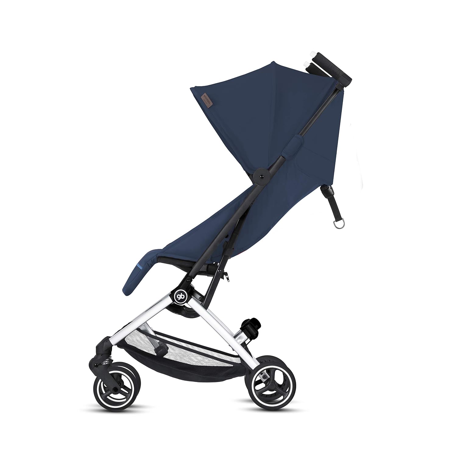 gb Pockit+ All-Terrain, Ultra Compact Lightweight Travel Stroller with Canopy and Reclining Seat in Velvet Black