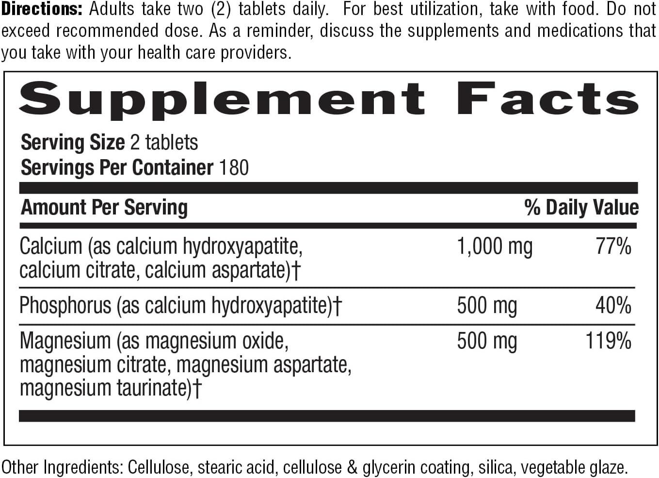 Country Life Target-Mins Calcium Magnesium Complex, 360 Tablets | 2:1 calcium-to-magnesium ratio with 180 convenient daily servings