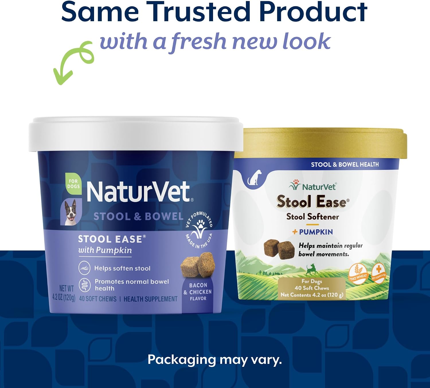 NaturVet – Stool Ease for Dogs – 40 Soft Chews – Helps Maintain Regular Bowel Movements – Enhanced with Sugar Beet Pulp