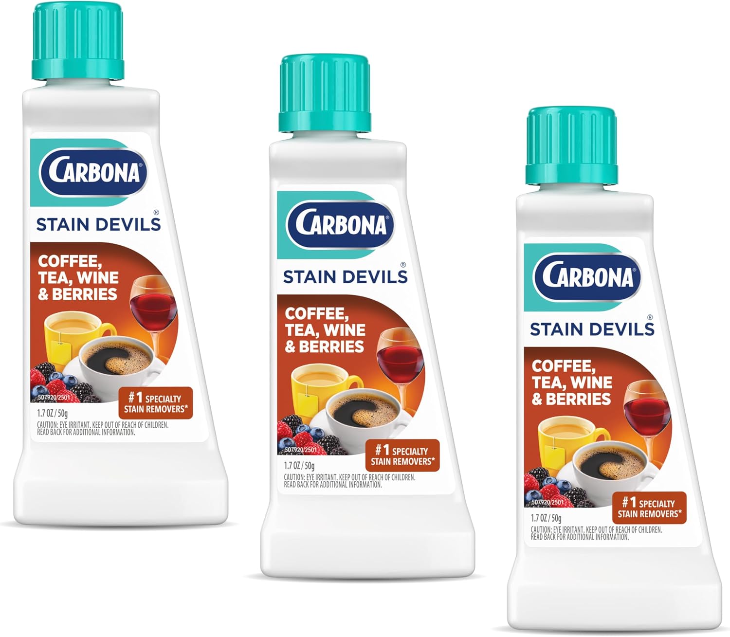 Carbona Liquid Stain Devil Food Clean Up Combo Set | Spot Stain Remover for Clothes