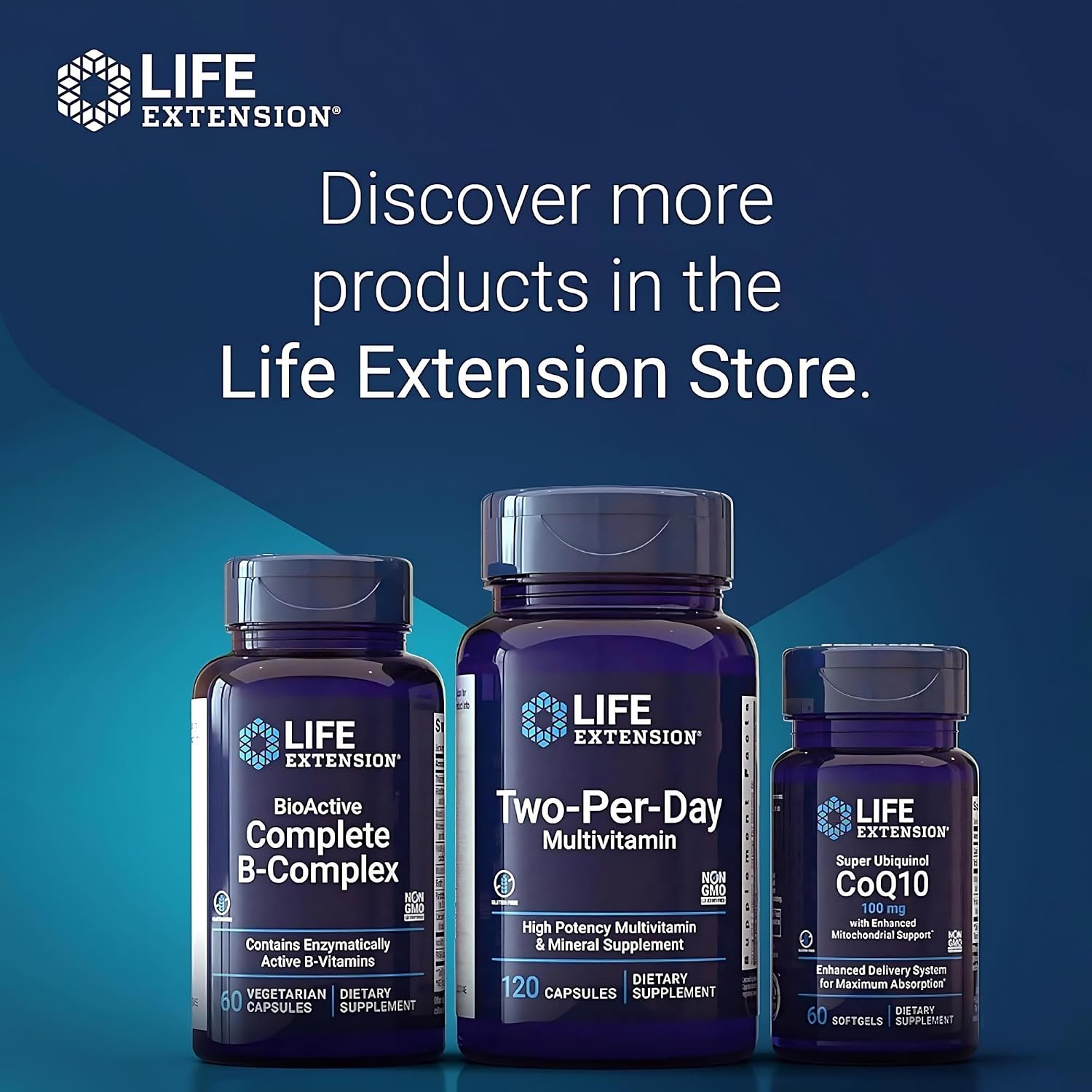 Life Extension Two-Per-Day Multivitamin, Vitamins B, C, D, zinc, Packed with Over 25 Vitamins, Minerals & extracts, Two-Month Supply, Non-GMO, Gluten-Free, 120 Capsules