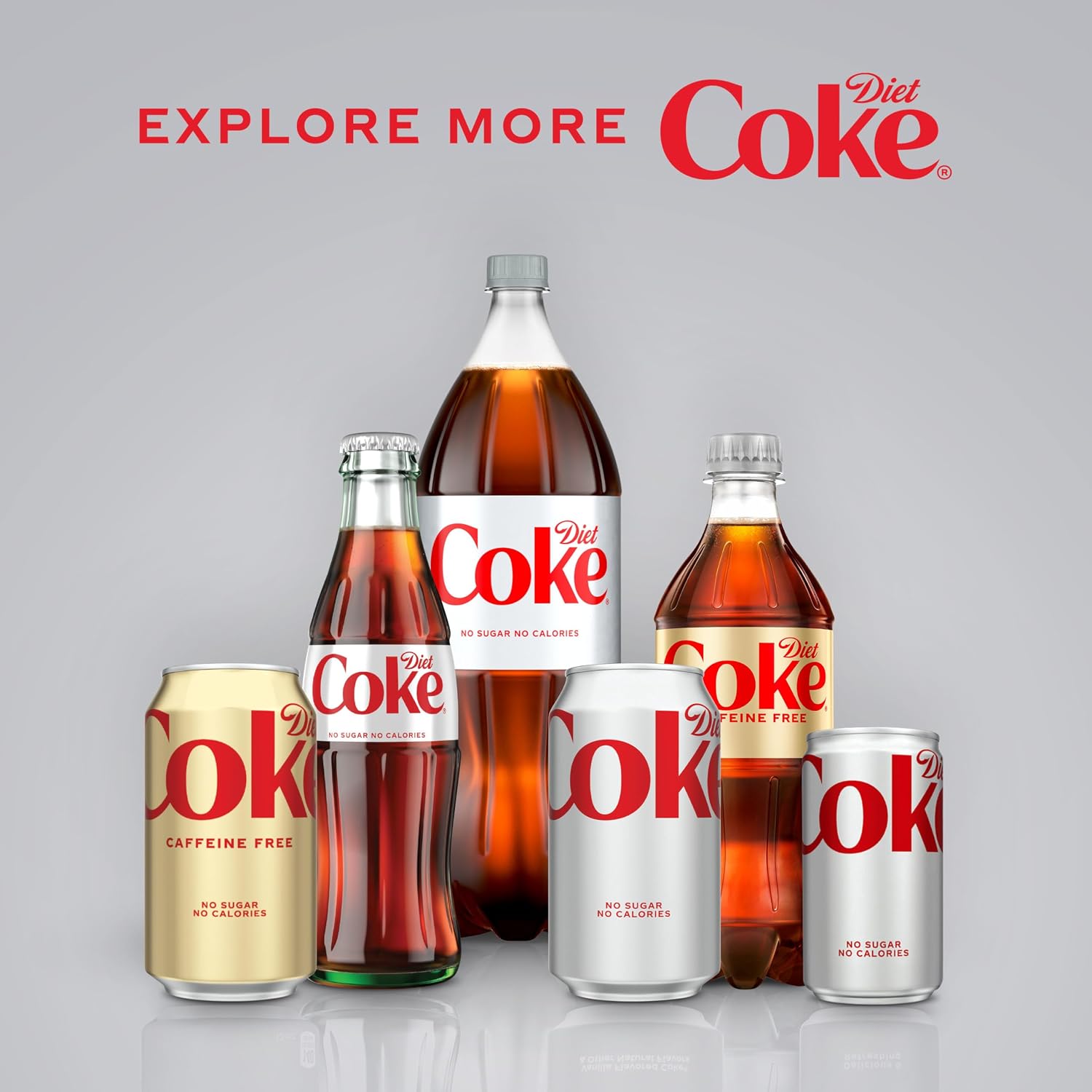 Diet Coke Soda Soft Drink Cans, 12 fl oz, 12 Pack | No sugar, no calories, 46 mg caffeine per can