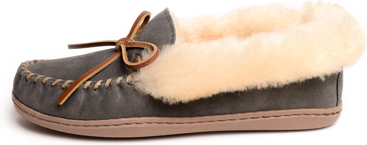 Minnetonka Women's Alpine Sheepskin Moccasin Slippers