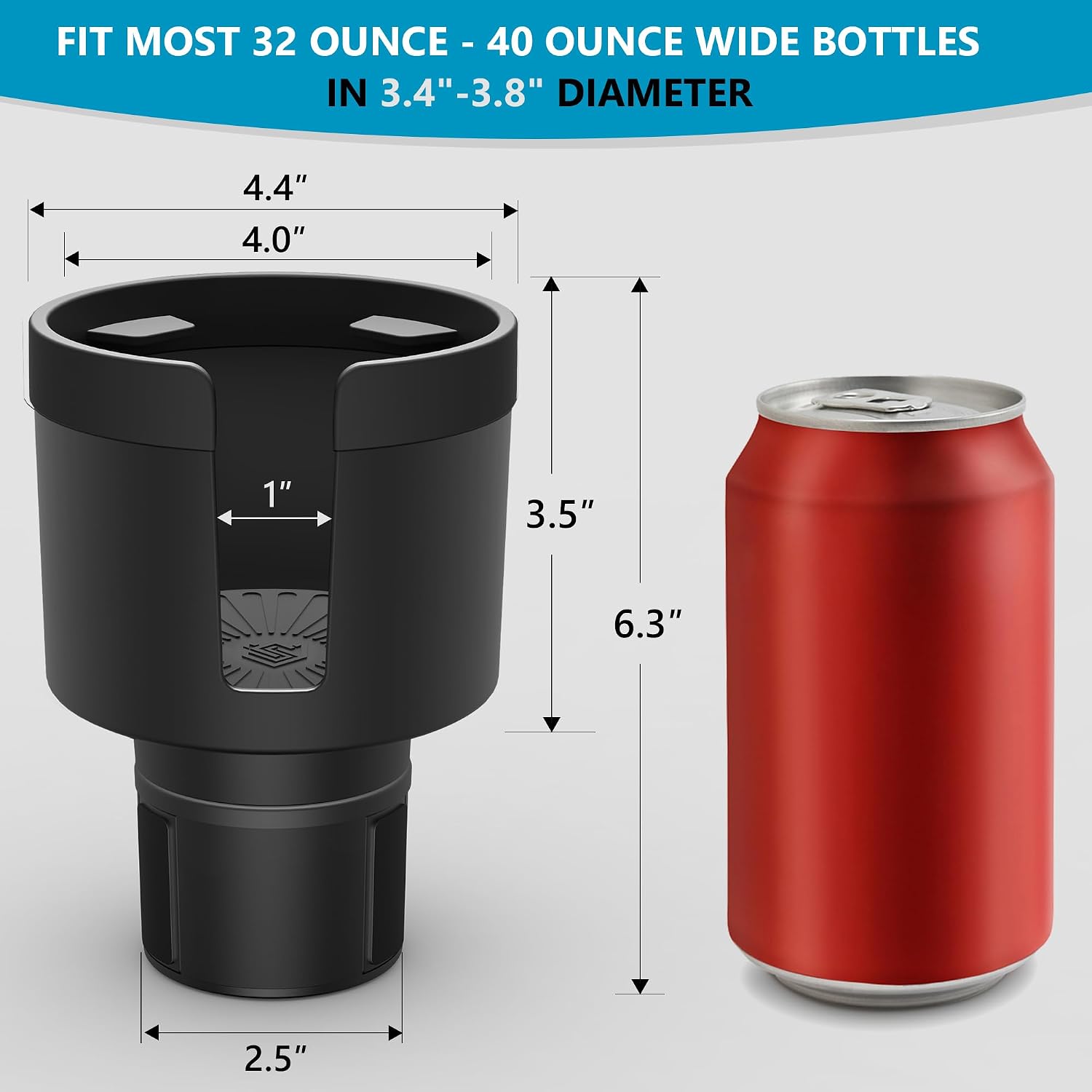 SEVEN SPARTA Car Cup Holder Expander for 32-40oz Large Bottles & Tumblers
