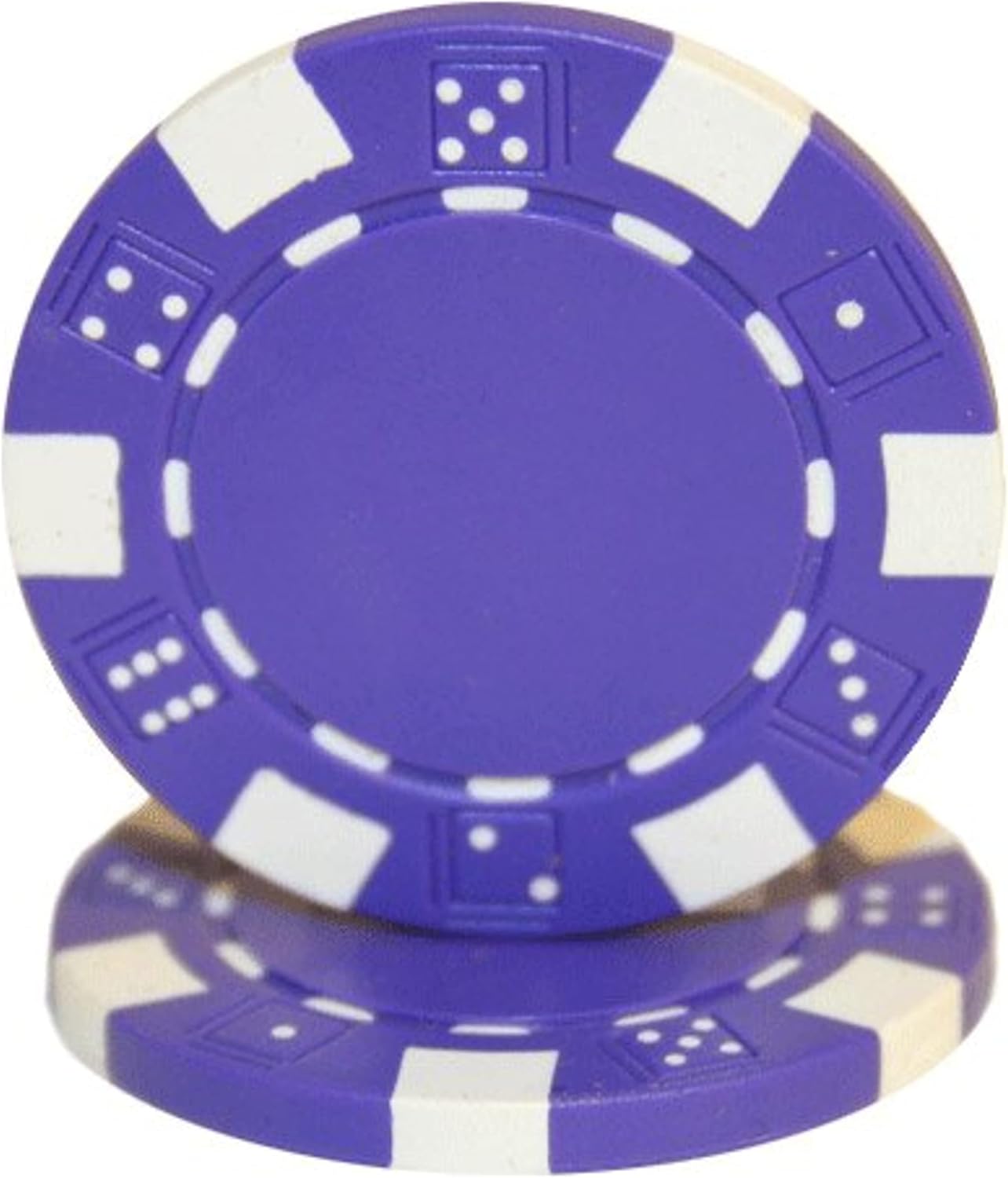 Brybelly 50 Clay Composite Striped Dice 11.5 Gram Poker Chips
