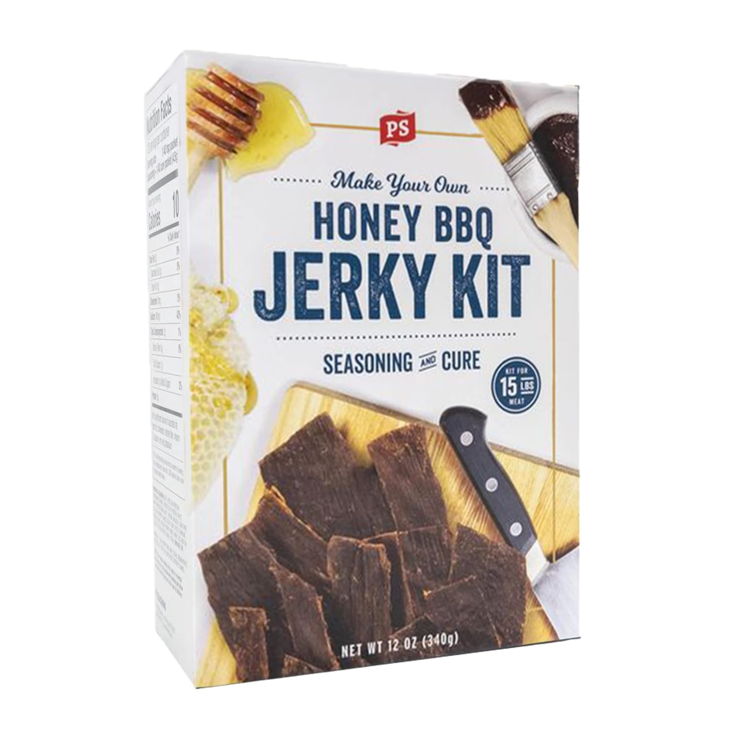 PS Seasoning Jerky Seasoning and Cure Kit (Cracked Pepper & Garlic)- Award-Winning DIY Beef Jerky Making Kit with Seasoning Mix & Cure- Oven, Smoker, Dehydrator- Great for Beef, Turkey, Venison