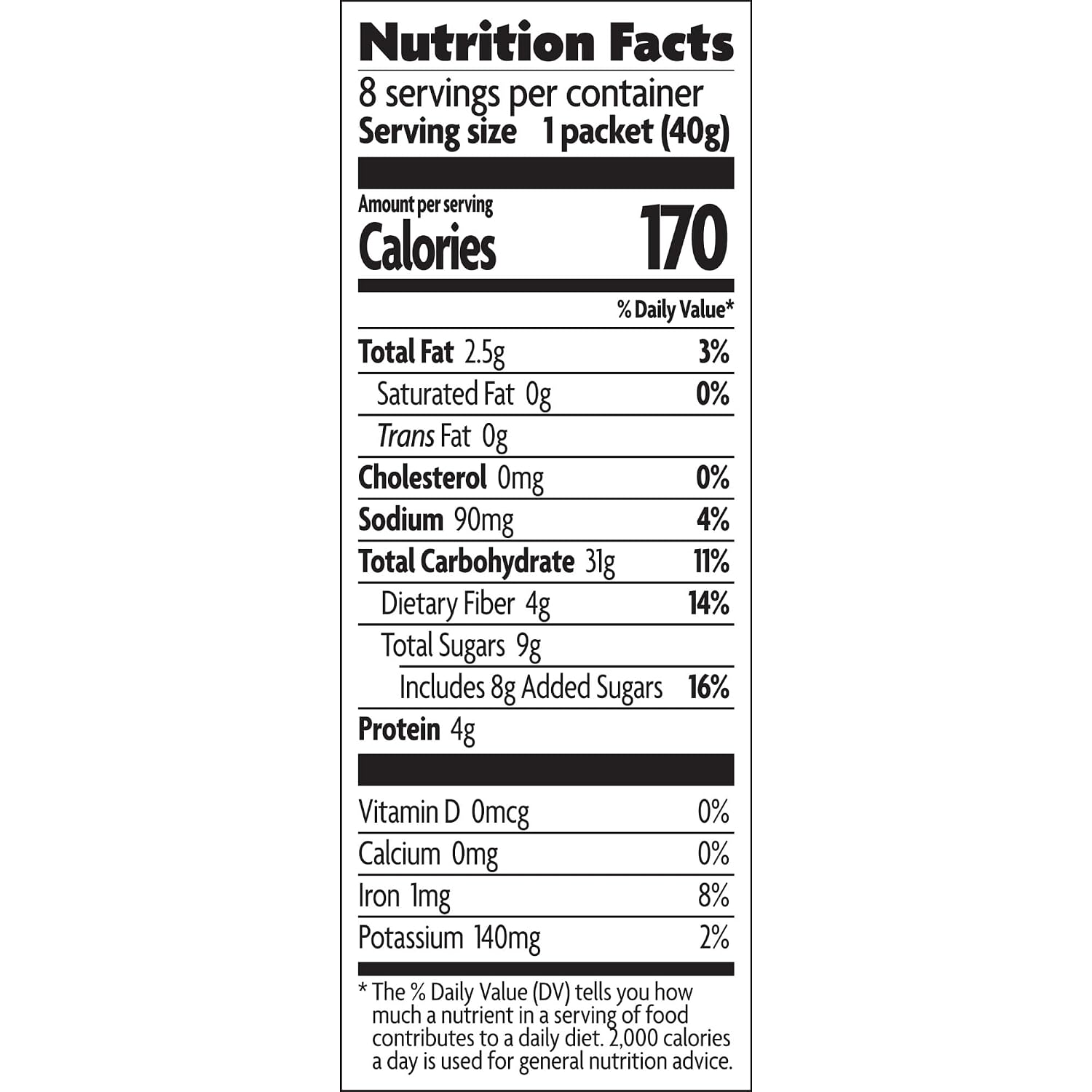Natures Path, Oatmeal Brown Sugar Maple Gluten Free 8 Count Organic, 11.3 Ounce