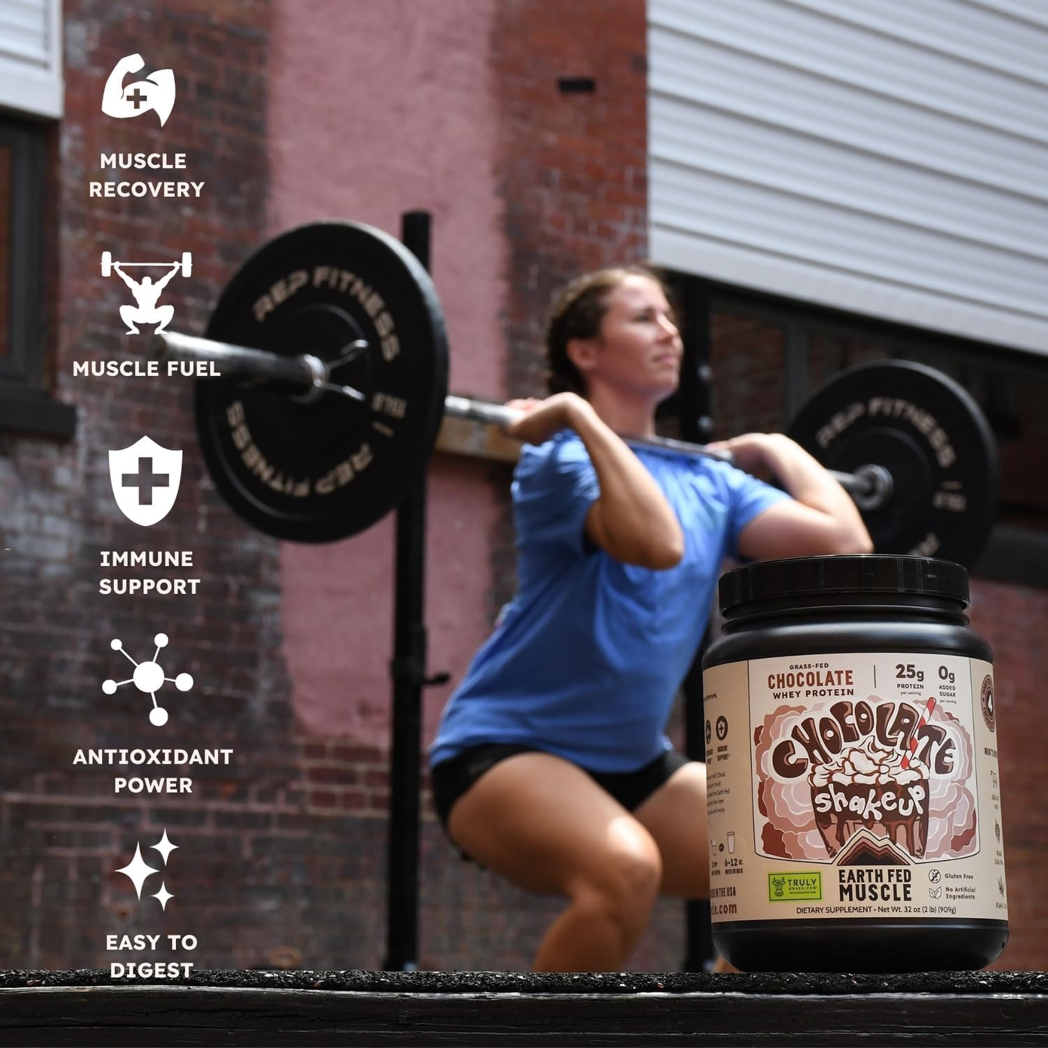Earth Fed Muscle Whey Back Vanilla Irish Grass Fed Whey Protein Isolate | 25g protein per scoop, Third-Party Certified. Smooth vanilla, zero artificial sweeteners. Cold-processed in Ireland.