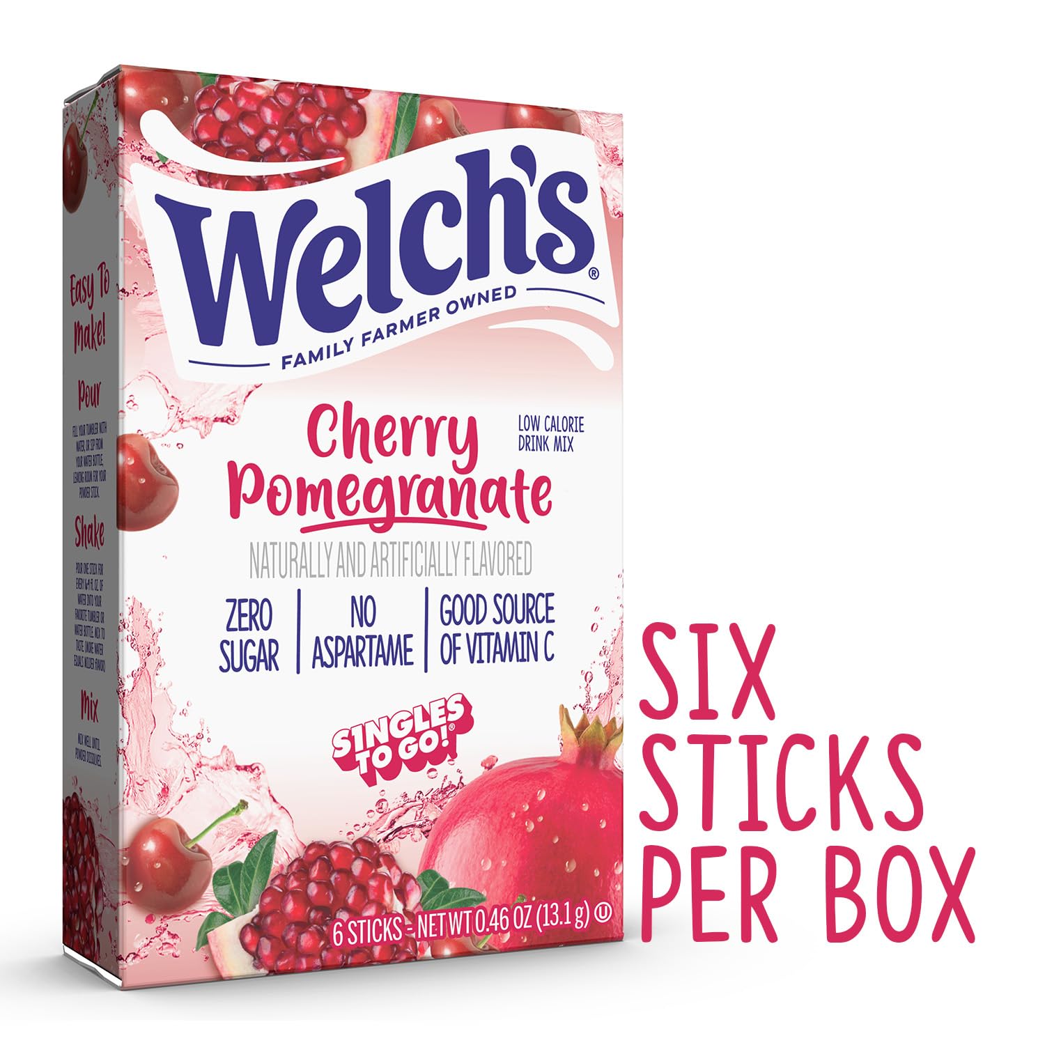 Singles To Go! Welch's Water Drink Mix, Grape, 72 Packets