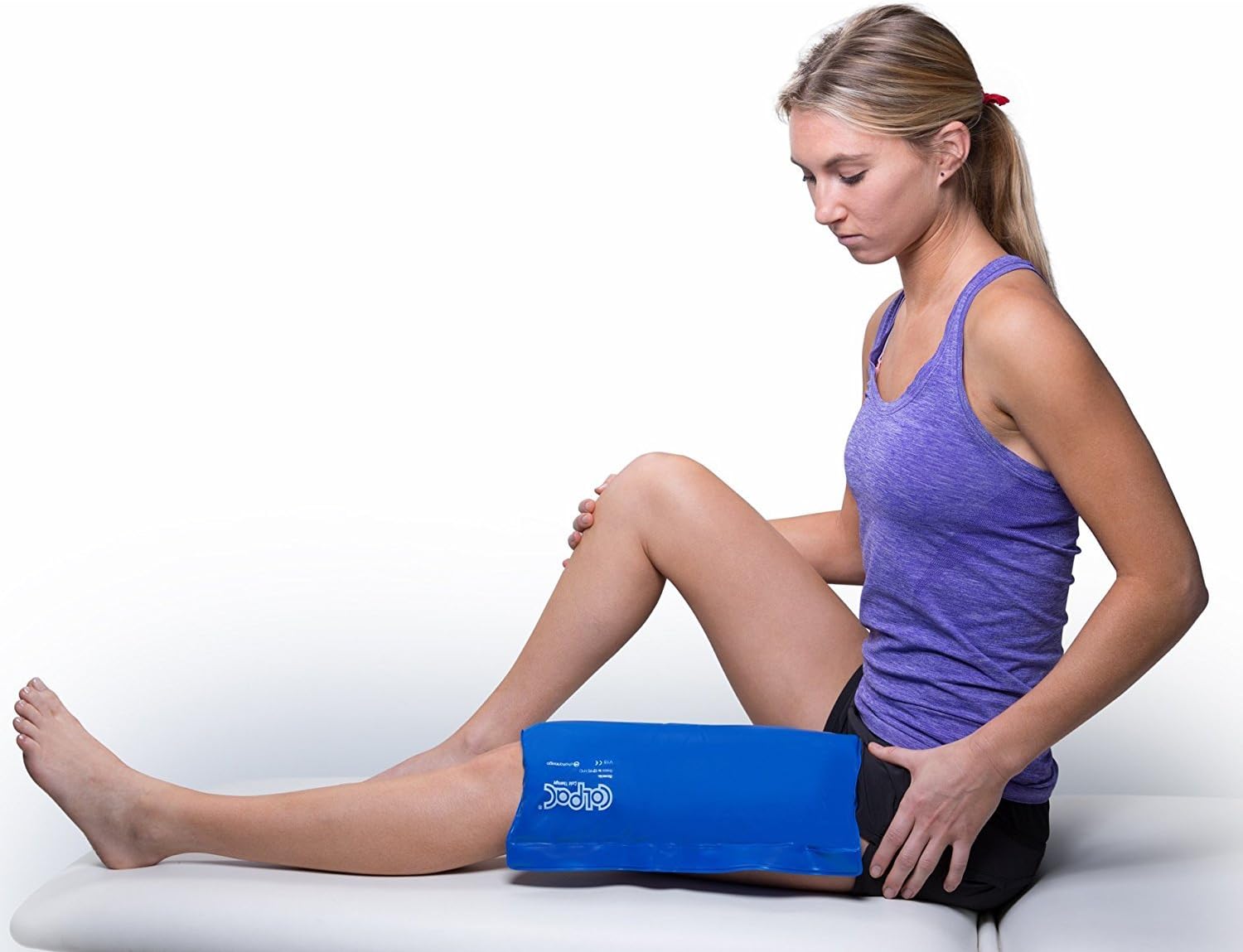 Chattanooga ColPac - Reusable Gel Ice Pack - Black Polyurethane - Standard - 10 in x 13.5 in - Cold Therapy - Knee, Arm, Elbow, Shoulder, Back - Aches, Swelling, Bruises, Sprains, Inflammation