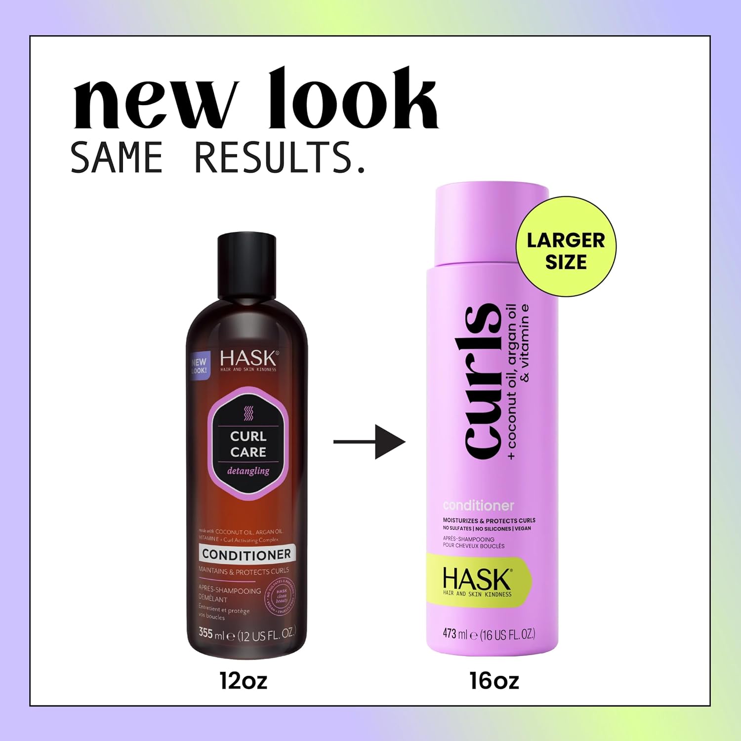 HASK Biotin Boost Thickening Shampoo + Conditioner Set | Adds Fullness, Strengthens, Volumizes, Sulfate-Free, Paraben-Free, Gluten-Free, Color Safe | 12oz each